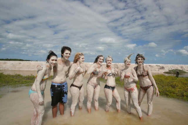 Caminatas en playas de arena blanca